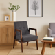 thumbnail image 3 of Sillón Marlow de Terciopelo - Gris Oscuro, 3 of 7