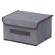 thumbnail image 5 of Caja De Almacenamiento Plegable Con Tapa, Organizador De Aperitivos, Contenedor, Armario S Gris, 5 of 5