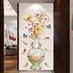 thumbnail image 1 of 1 Sheet Flower Vintage Vase Wall Sticker, Butterfly & Fish Wall Sticker, Creative Wall Art, Home Decor, 1 of 2