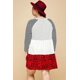 thumbnail image 5 of Vestido De Talla Grande Con Vuelo Capas Y Estampado Animal Y Lunares En Contraste, 5 of 5