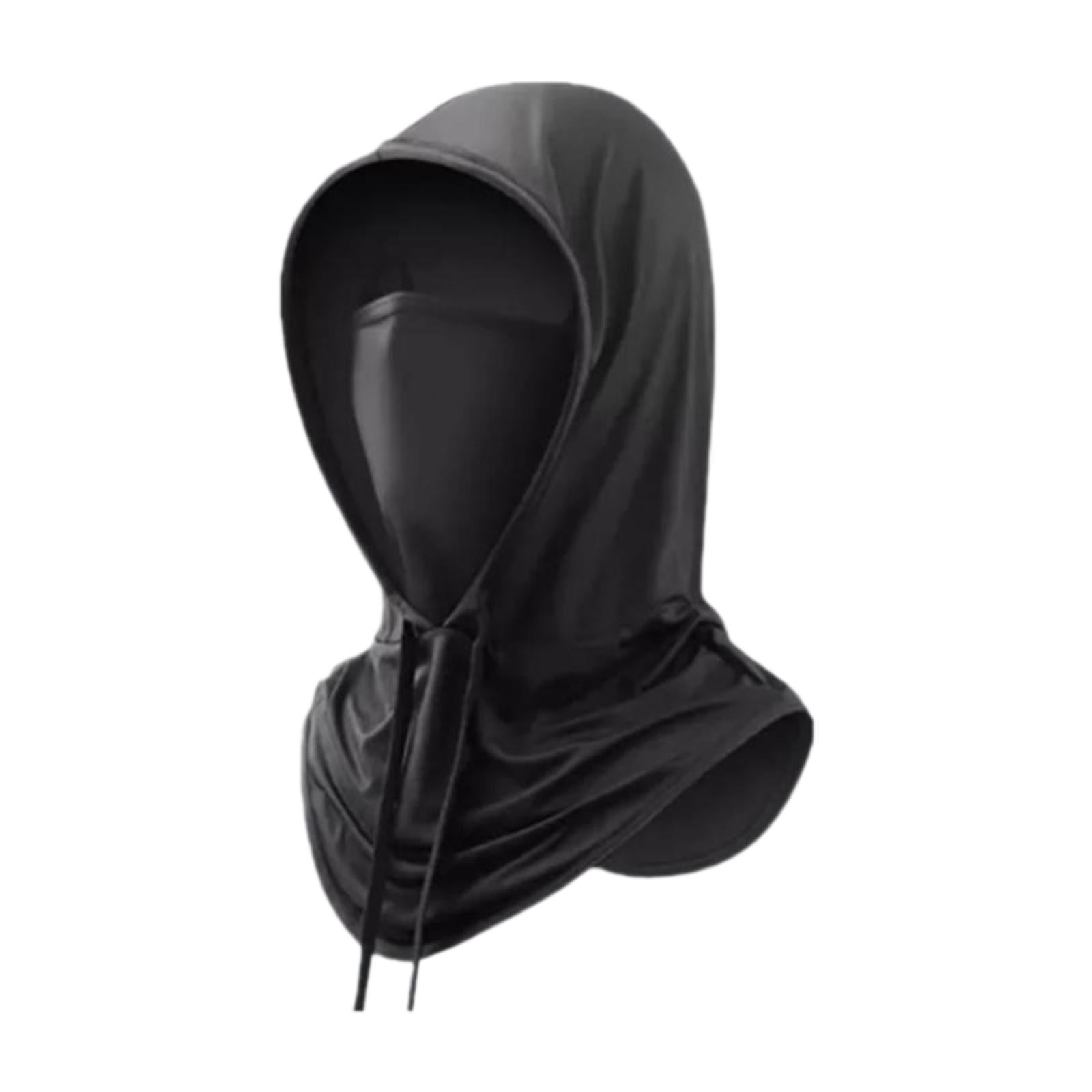 Magideal - Máscara De Protección Solar Mascarilla De Cubierta De Cuello Transpirable Cómodo Bufanda De Polaina De Cuello Transpirable Para Acampar Deportes Negro