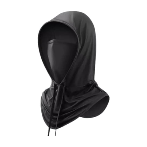 Magideal - Máscara De Protección Solar Mascarilla De Cubierta De Cuello Transpirable Cómodo Bufanda De Polaina De Cuello Transpirable Para Acampar Deportes Negro