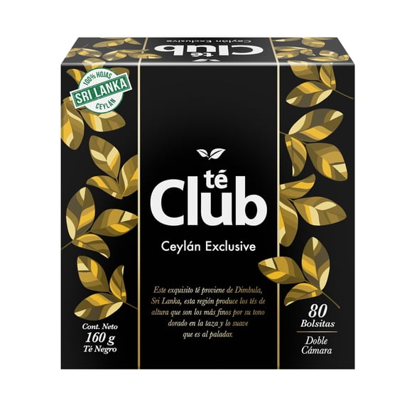 Té Ceylán Exclusive 80 Un Caja, 160 g