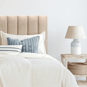 Kerabaalshop - Respaldo Tubular Al Piso Felpa Beige King