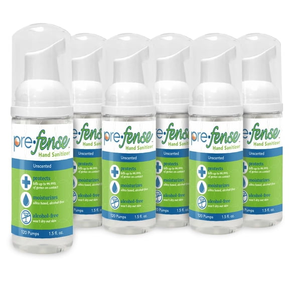 Desinfectante de Manos Prefense 43 ml Sin Fragancia - Pack de 6