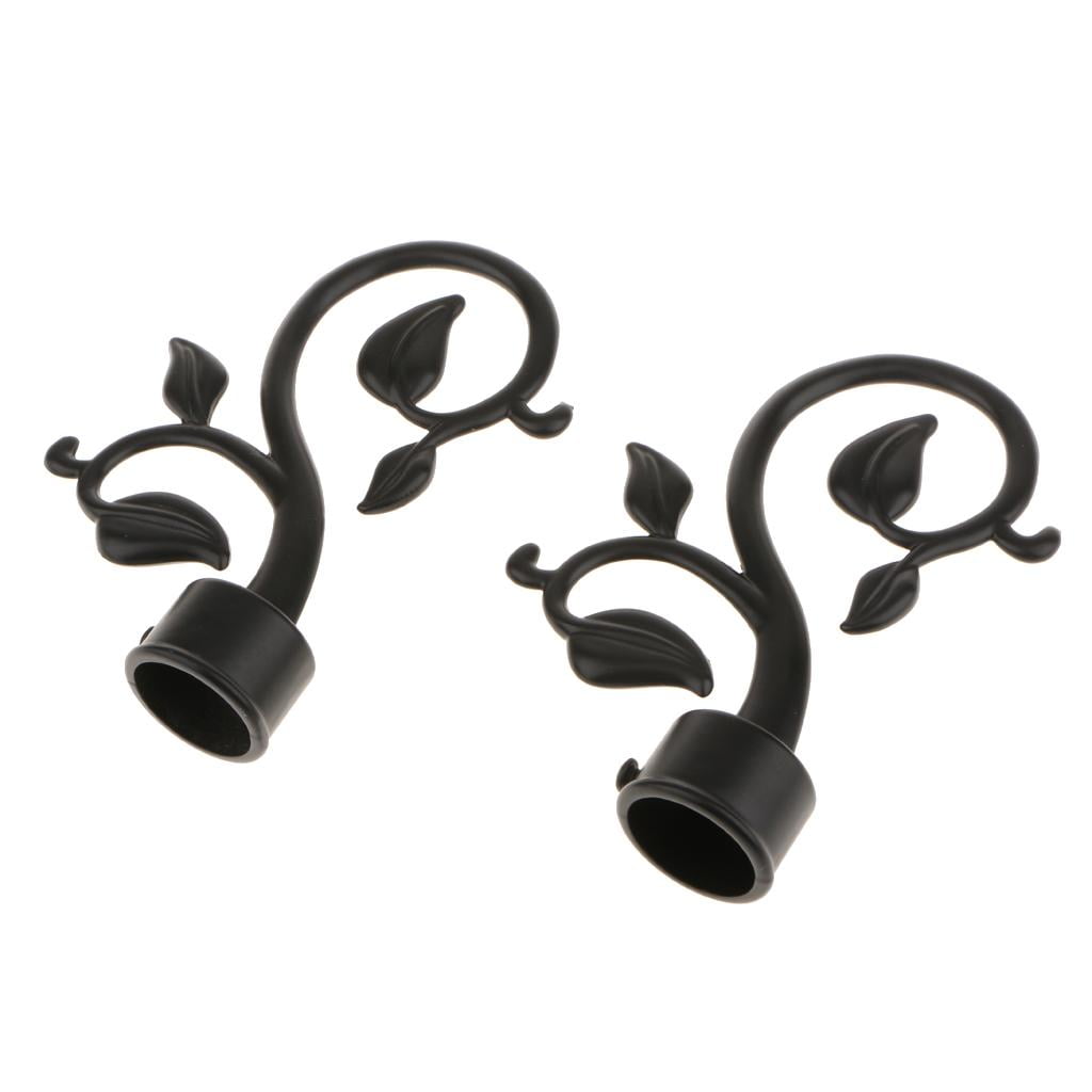 Extremos Decorativos Para Barra De Cortina - 2 Piezas, Con Diamantes De Imitación, Para Barras De 28 Mm