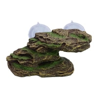 Magideal - Dock Rock Tortoise, Terraza De Descansando, Tortuga De Escalada, Acuario De Esquisto Bituminoso, Decoración Flotante De Tortugas Para Tortugas Verde Marrón