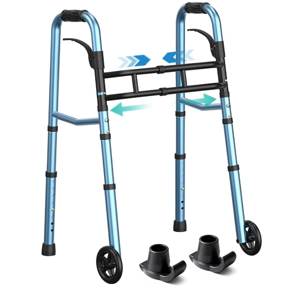 Andador HOMENURSE Plegable con Ancho y Altura Ajustables 3,1 kg
