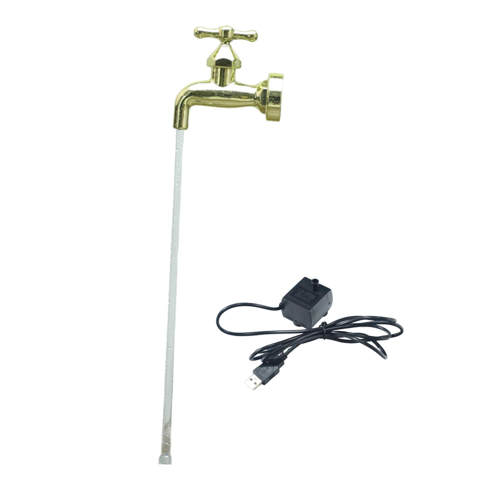 Magideal - Regadera Con Caño Que Fluye Invisible, Fuente De Agua Flotante Para Grifo, Fuente Interior Para Oficina Y Hogar Para Estanques De Decoración Artística