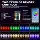 thumbnail image 4 of Kit de luces LED RGB para rocas Nilight, 6 piezas, gran angular, Bluetooth, 4 of 9
