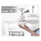 thumbnail image 4 of Ventilador De Techo Con Luz Dimmable Y Control Remoto De 40w, 4 of 4