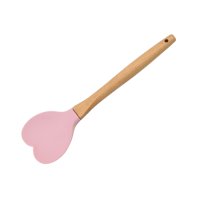 Magideal - Cuchara De Silicona Para Untar, Cuchara Para Utensilios De Cocina, Cuchara Multifunción Para Cocinar, Esparcidor Para Hornear, Raspado Y Untar En La C Rosa
