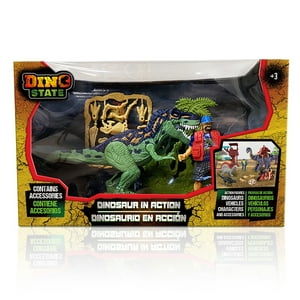 Dino State - Set De Aventura Con Accesorios Y Escenario Jurásico