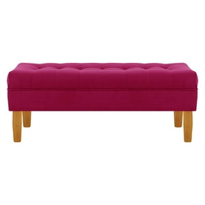 Bodevir - Banqueta Wood 2C Felpa 04 Burdeo