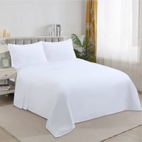 Genérico - Juego De Sabanas 100% Algodón King + 1 Funda Para Almohada 50X70Cm