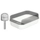 thumbnail image 1 of Caja De Arena Para Gatos, Inodoro, Conejo, Baño Profundo, Orinal, Bandeja De Arena Para Mascotas, Color Blanco, 1 of 5