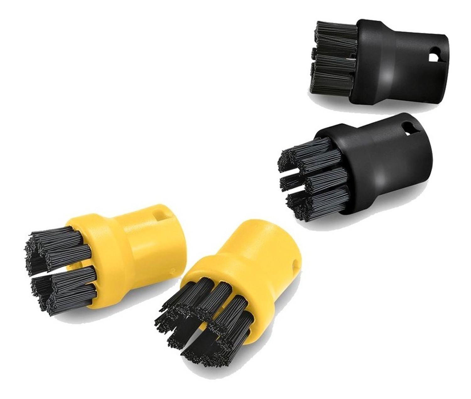 Kärcher - Set 4 Cepillos Redondos Para Vaporizadora Karcher Amarillo