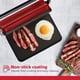thumbnail image 4 of Sandwichera Eléctrica Holstein Housewares para 2 Rebanadas Roja, 4 of 8