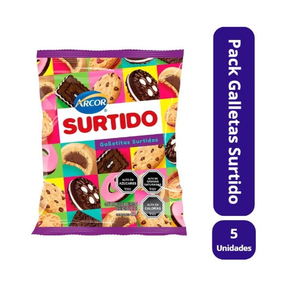 Pack 5 Galletas Surtido 400Gr