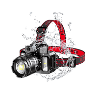 Genérico - Lámpara De Cabeza Con Sensor Impermeable Recargable Plateado Plateado