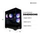 thumbnail image 3 of PC Gamer CyberpowerPC Ryzen 5 5500 RX 6500 XT 8 GB 500 GB, 3 of 8