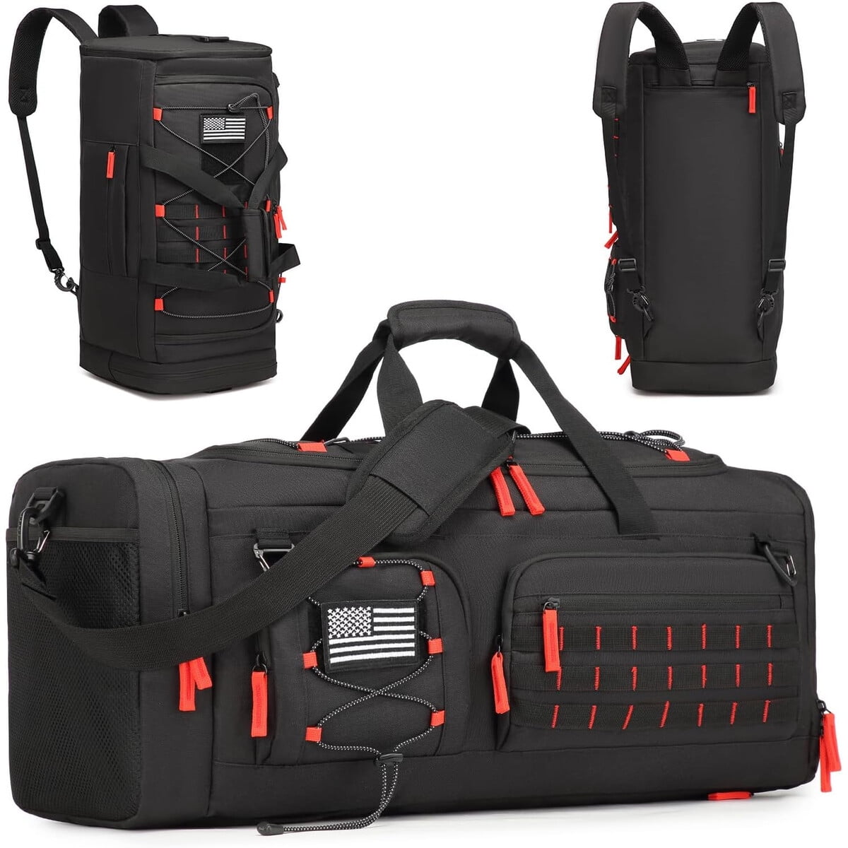 Vyseglobal - Bolso Deportivo 50l 3en1 Impermeable Compartimento Zapatos