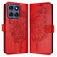 thumbnail image 2 of Funda Cartera Mariposa Para Motorola Edge 60 Fusion Con Soporte Y Ranuras Para Tarjetas Rojo, 2 of 5