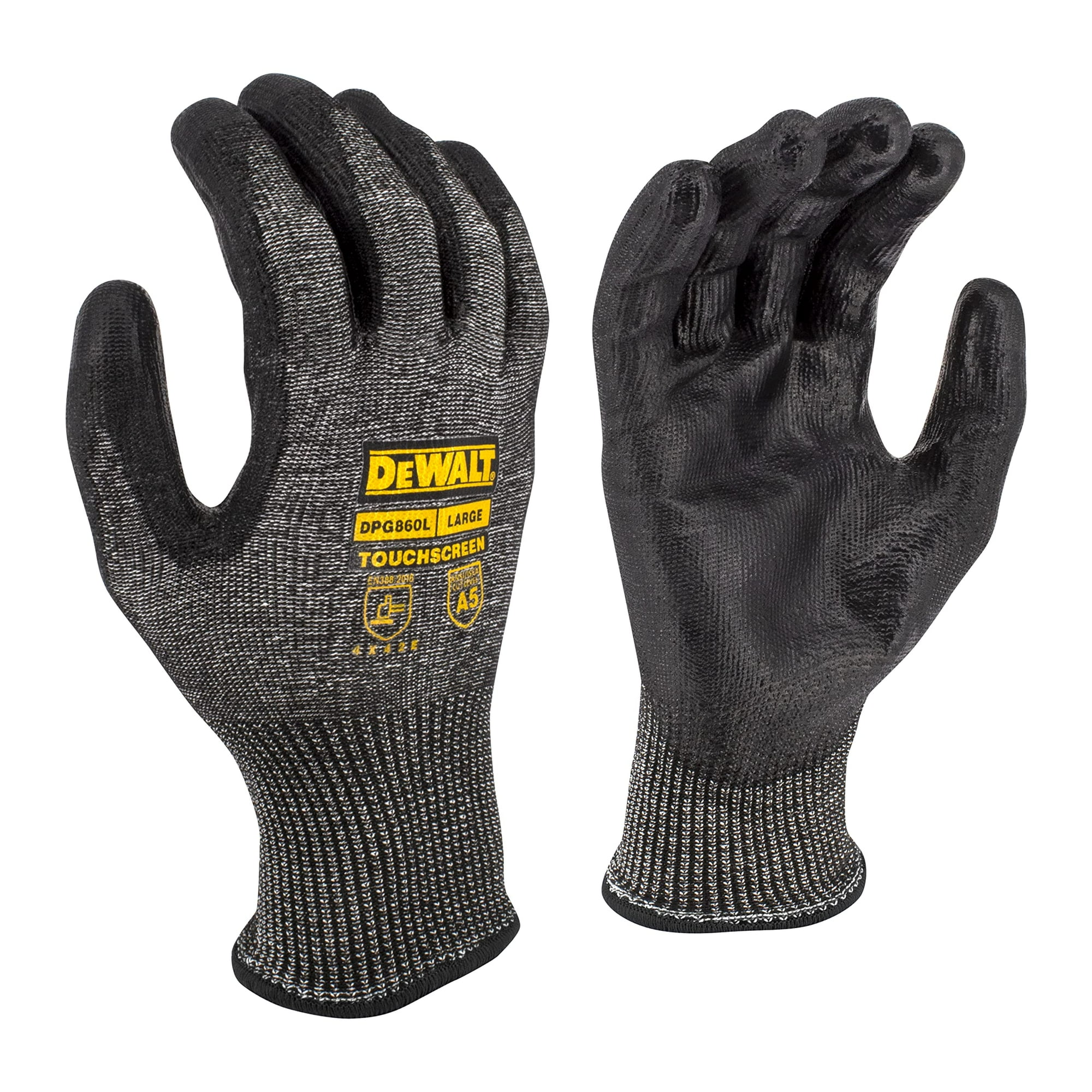 Guante Dewalt Dpg860, Nivel De Protección Contra Cortes A5, Pantalla Táctil De Poliuretano, 2 Veces