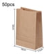 thumbnail image 2 of Bolsas de papel kraft multiusos para comestibles y almuerzo, bolsas de papel marrón para compras, almacenamiento, botes de basura pequeños y más, 50 unidades, 2 of 6
