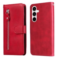 Gangxun - Funda Con Cremallera Para Samsung Galaxy A35, Carcasa Cartera De Cuero Pu Con Soporte Y Tarjetero