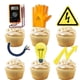 thumbnail image 1 of Decoración para magdalenas LETLIMIT, 18 unidades, herramientas con purpurina dorada para electricist, 1 of 7