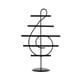 thumbnail image 3 of Soporte Para Pendientes Con Forma De Notas Musicales Con Soporte Organizador De Joyas De Metal Con Agujeros, 3 of 5