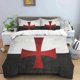 thumbnail image 1 of Medieval Knights Templar Patterns Comforter Bedding Set,Duvet Cover Bed Set Quilt Cover Pillowcase, Size Bedding Set Bed Sheets, 1 of 5
