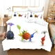 thumbnail image 1 of v2962 Bed Sheets Printed Pikmins Game Bedding Set Boys Girls Twin Queen Size Duvet Cover Pillowcase Bed Kids Adult Fashion Home Textileextile 3-Piece Bedding Set (1 Duvet Cover + 2 Pillow Shams) Bed S, 1 of 5