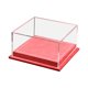 thumbnail image 3 of Vitrina Para Maquetas De Dos Coches A Escala 1/64, Accesorios Portátiles, Tapa De Acrílico Transparente Roja, 3 of 5