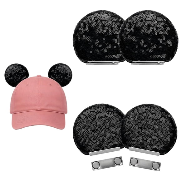 Accesorio de orejas de ratón magnéticas ZIYIZE para sombrero, con clip