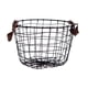 thumbnail image 4 of Cesta De Alambre De Metal Con Asas Cesta De Alambre De Hierro Para Libros Ba?o Casa De Campo 26cmx18cm, 4 of 5