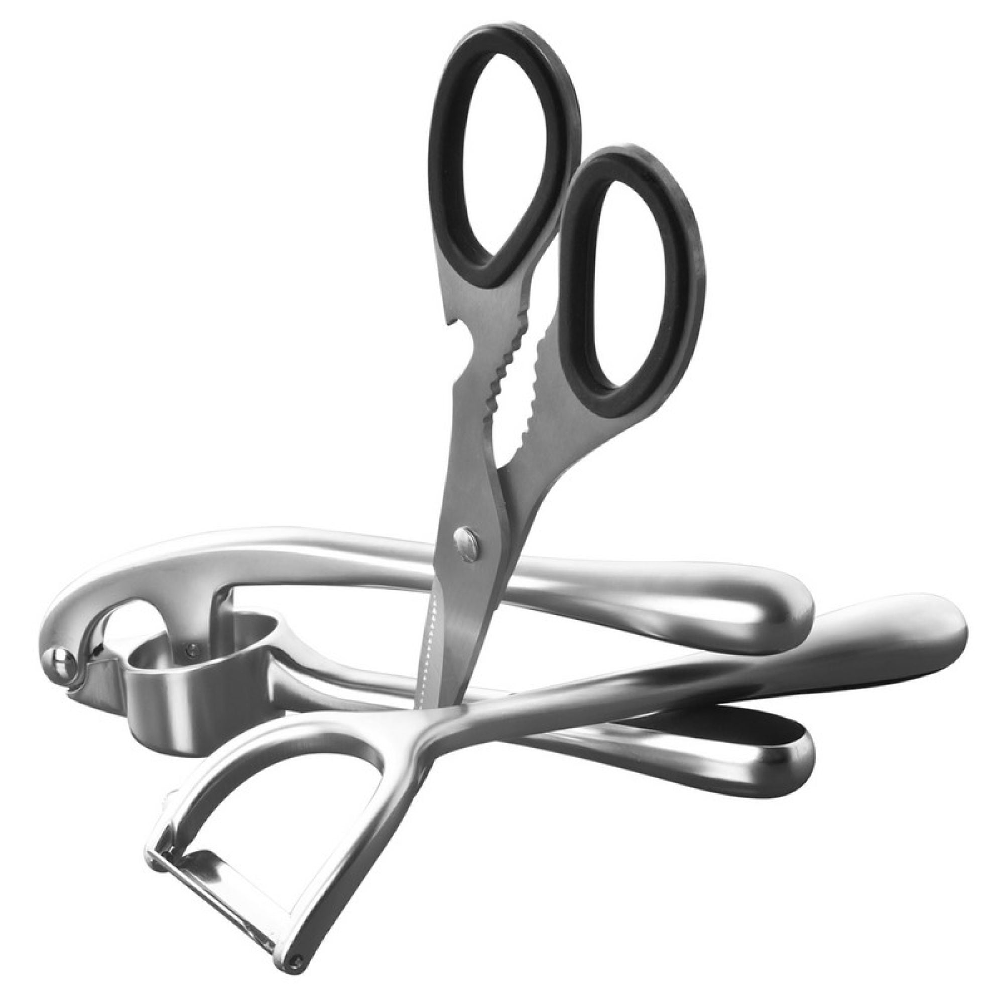 Juego de Utensilios Prisma 3 Piezas Acero Inoxidable Plateado