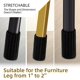 thumbnail image 4 of 24 calcetines para patas de silla, antideslizantes, de punto, de alta elasticidad, reutilizables, para suelos de madera, con diámetros de 2,5 a 5 cm (negro)., 4 of 7