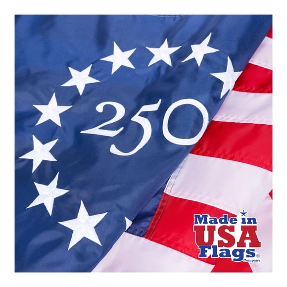 Bandera Betsy Ross 250 Aniversario 3x5 Hecha en EE.UU.