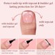 thumbnail image 4 of Uñas postizas para pies OPkssnails 216 piezas forma cuadrada corta rosa, 4 of 6