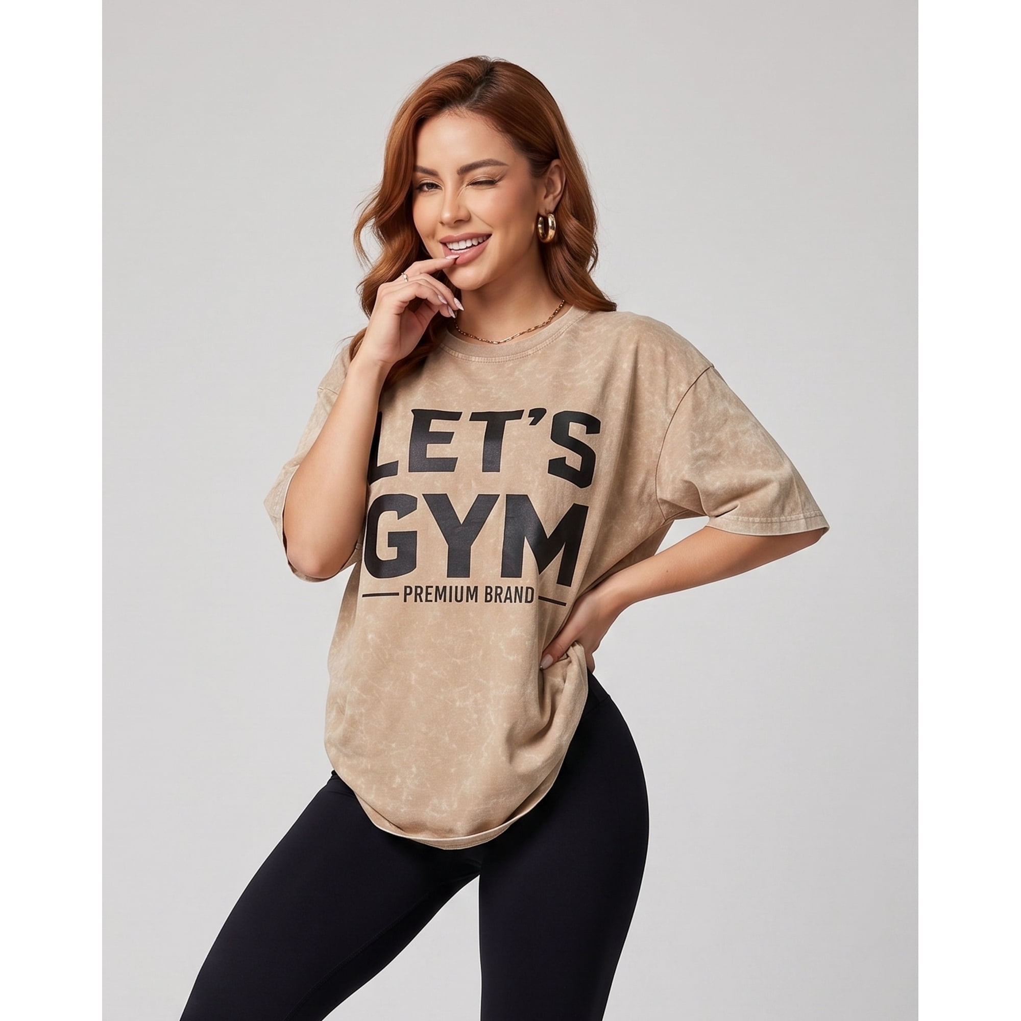 Flix Spa - Polera Training Mujer Lets Gym Retro Estilo Moderno - A366