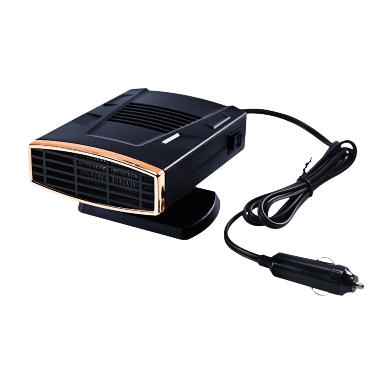 Ioensy - Calentador De Coche Multifuncional Para Invierno, Calentamiento Rápido, Desempañador Portátil, Marco Dorado