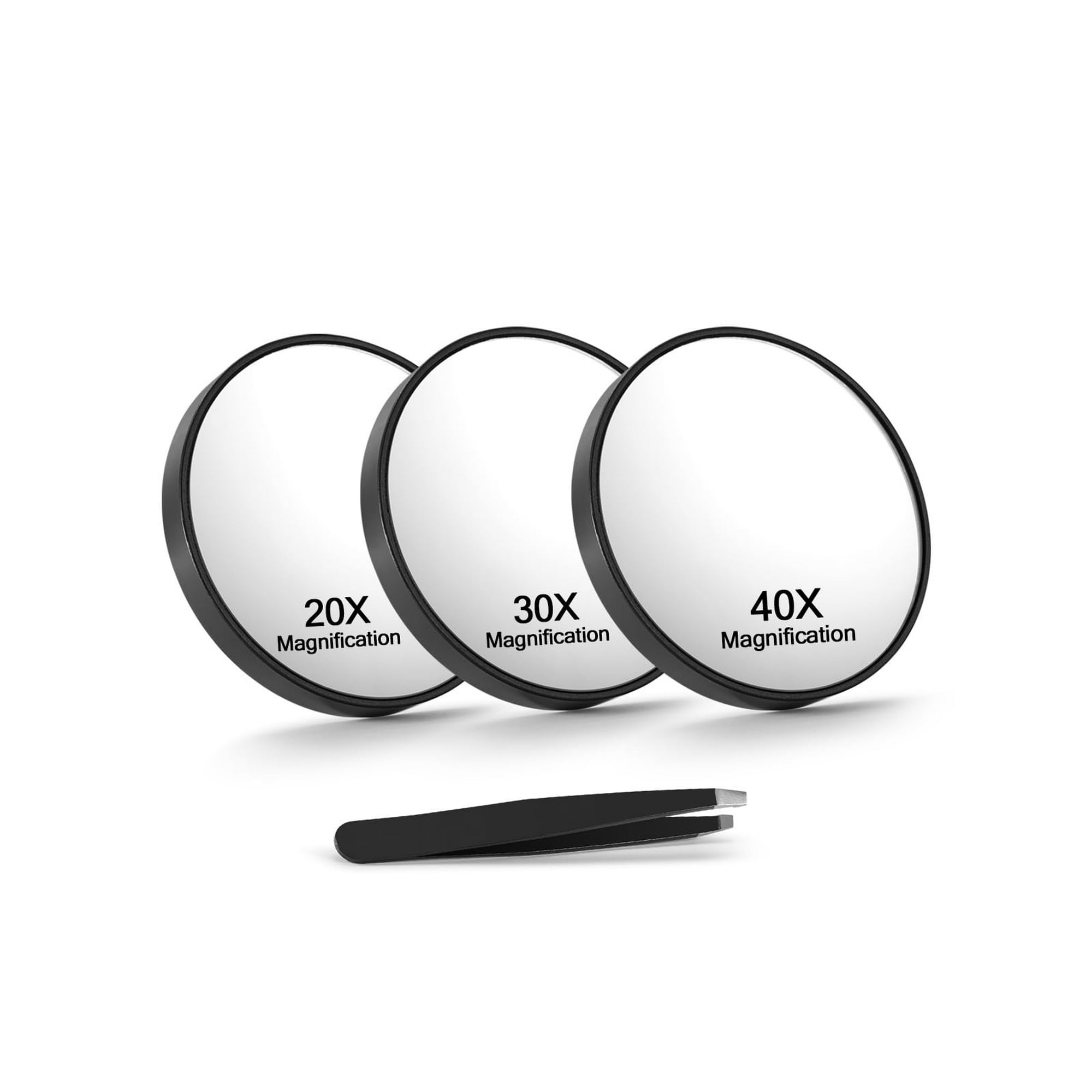 Set De Espejos De Aumento Macaki 20x/30x/40x Con Ventosas