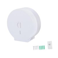 Bothyi - Dispensador De Papel Higiénico De Pared Redondo Comercial Para Restaurante Blanco