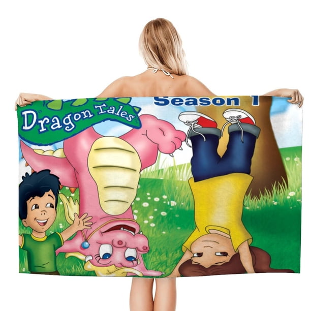 Cuentos de Dragones Toalla de playa de secado rápido con diseño temático, regalo para mujeres y niñas, ideal para cumpleaños, fans, amantes de la música, uso en la playa o al aire libre, 78 × 160 cm