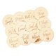 thumbnail image 1 of Tarjetas De Hitos Para Bebés, Tarjetas Mensuales De Madera Para Conmemorar La Decoración Del Nacimiento Del Bebé, 1 of 5