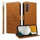 thumbnail image 1 of Funda Cartera para Samsung Galaxy A34 5G Perro Cachorro Grabado con Tarjetas Soporte Correa Marrón, 1 of 6