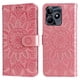 thumbnail image 4 of Funda tipo cartera FOXDOCK para Realme C53 , diseño girasol en relieve, cuero PU, cierre magnético, soporte y tarjetero, 4 of 5