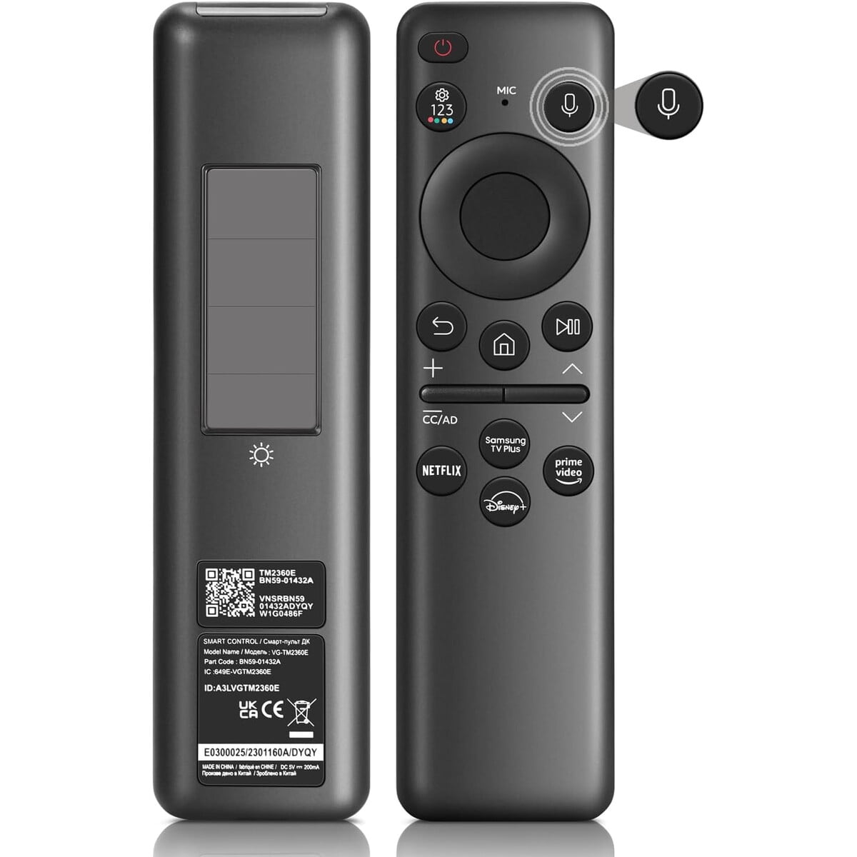 Samsung - Control Remoto Solar Voz Bn5901432a Usbc Neo Qled Oled